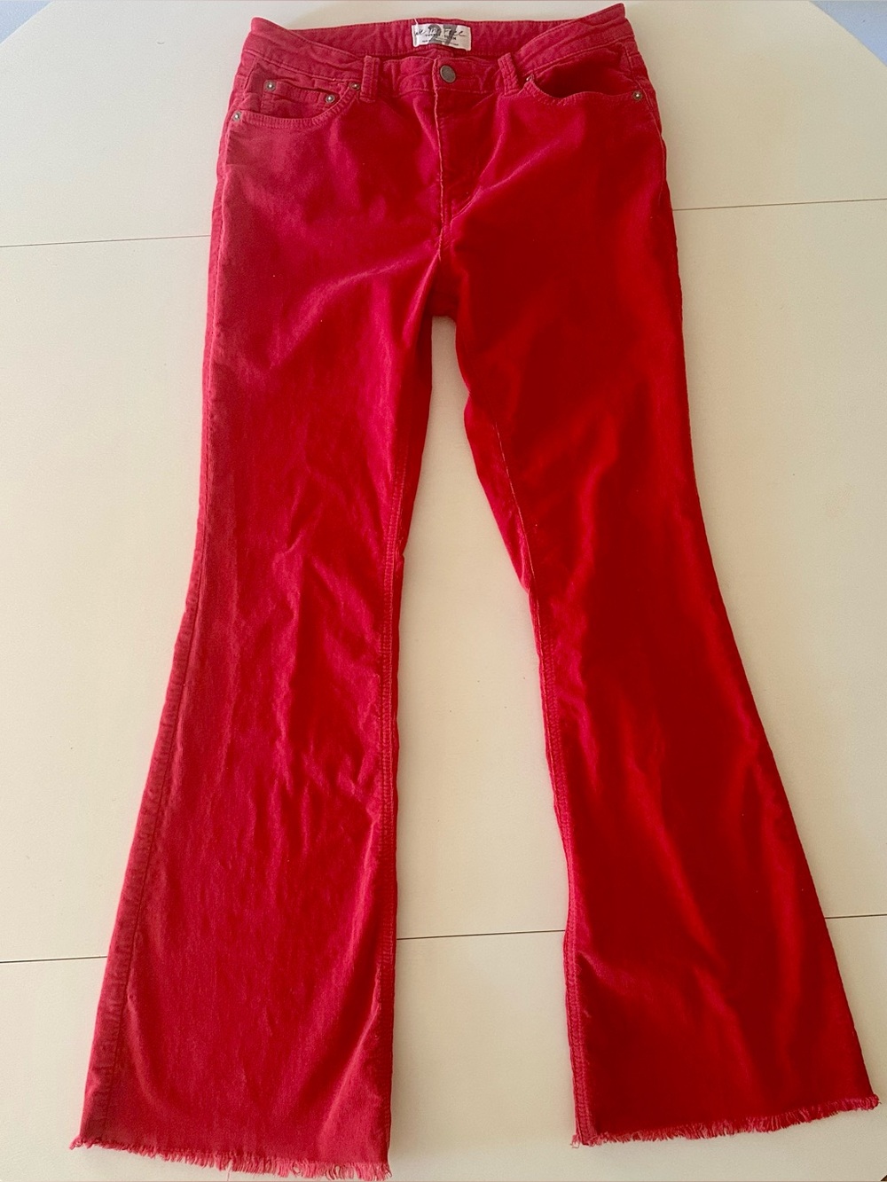 Free People Red corduroys SISE 27